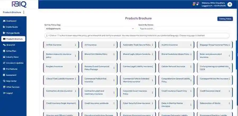 insurance quotation generation system